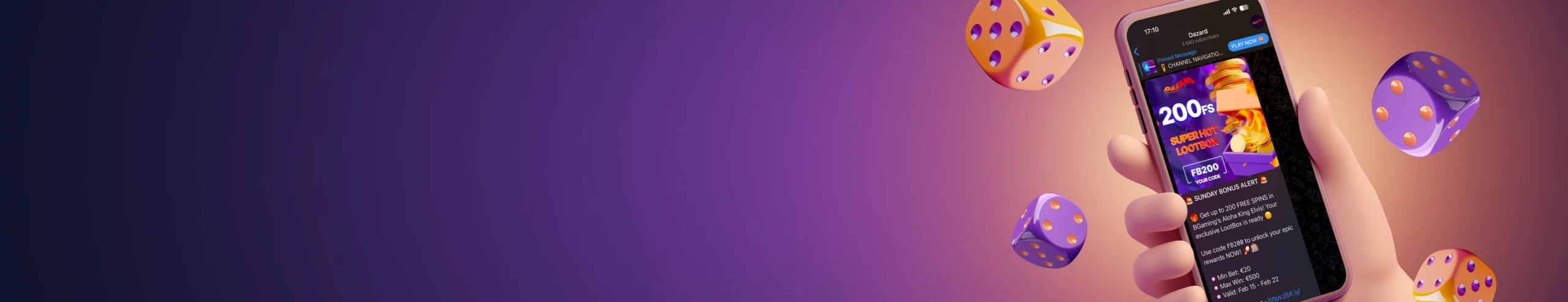 Telegram bonus banner